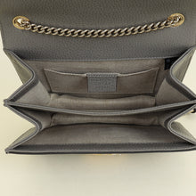 Gucci Gray Interlocking G Flap Small Shoulder Bag