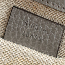 Gucci Gray Interlocking G Flap Small Shoulder Bag
