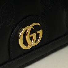 Gucci Black GG Matelasse Wallet on Chain