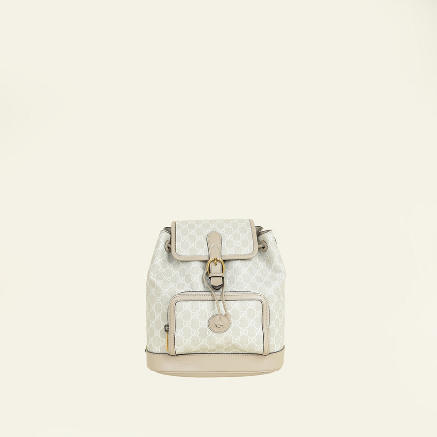 Gucci Beige Interlocking G Backpack Bag