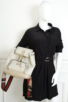 Gucci Beige Interlocking G Backpack Bag