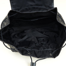 Gucci Black GG Drawstring Backpack Bag