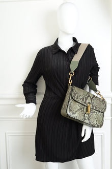 Gucci Bicolor Python Soft Jackie Shoulder Bag
