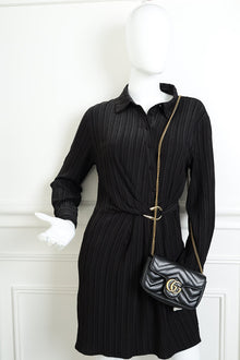 Gucci Black GG Marmont Mini Shoulder Bag