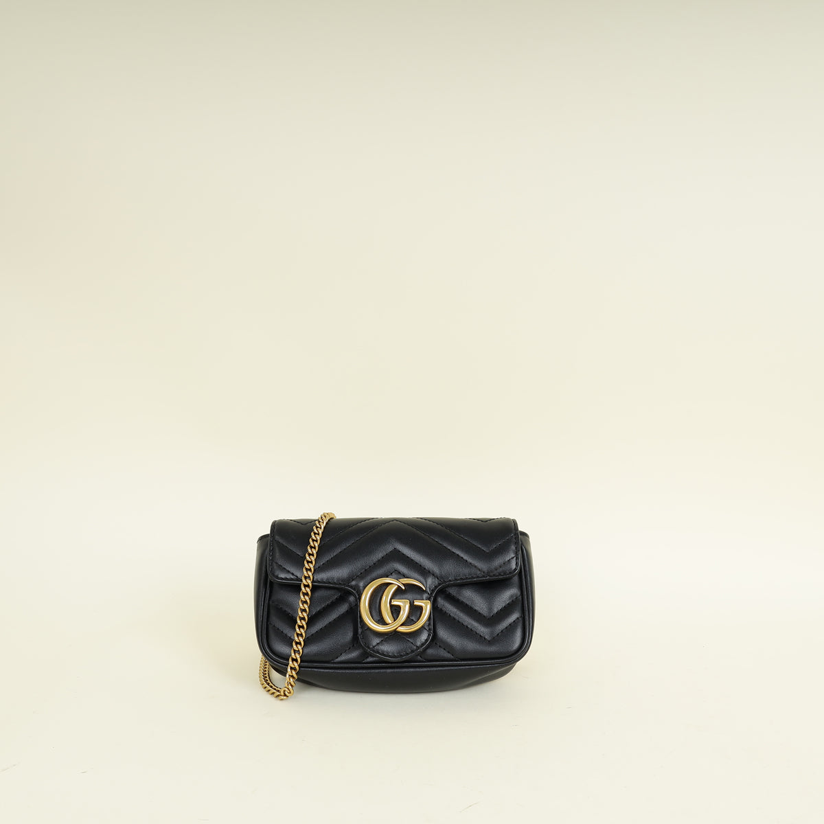 Gucci Black GG Marmont Mini Shoulder Bag