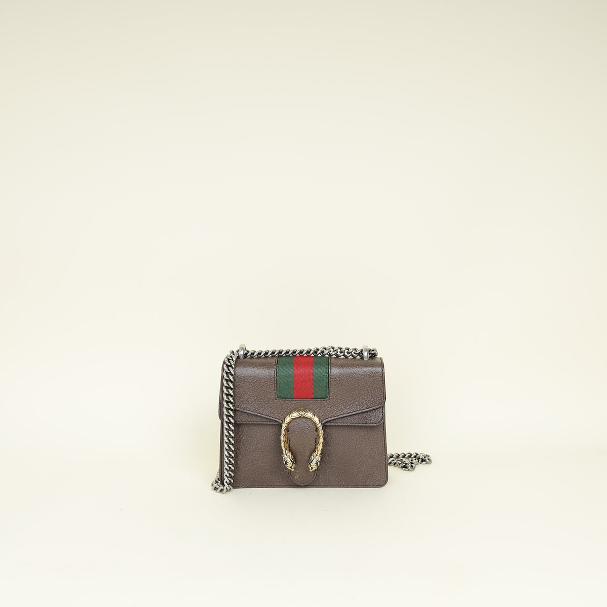 Gucci Brown Dionysus Web Small Shoulder Bag