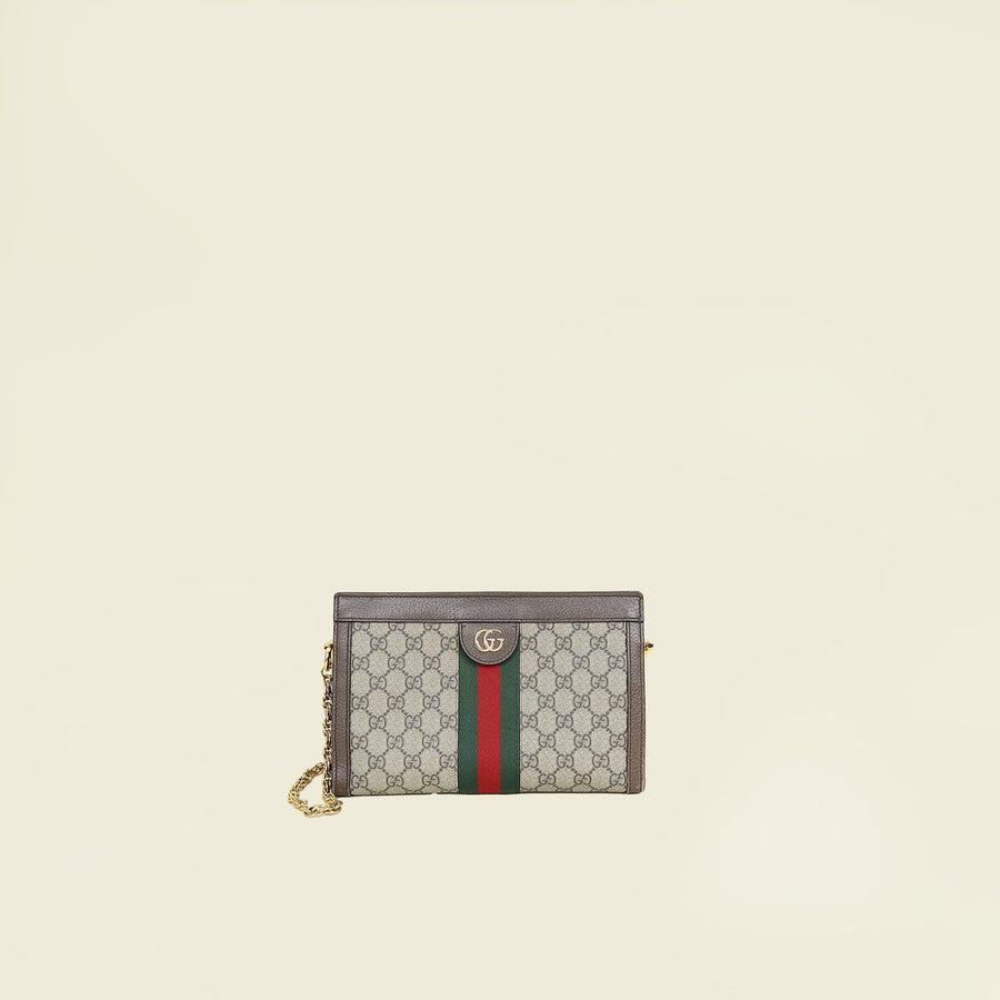 Gucci Bicolor GG Supreme Ophidia Medium Shoulder Bag