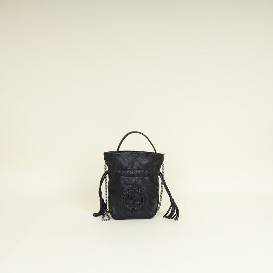 Gucci Black Blondie Mini Bucket Bag