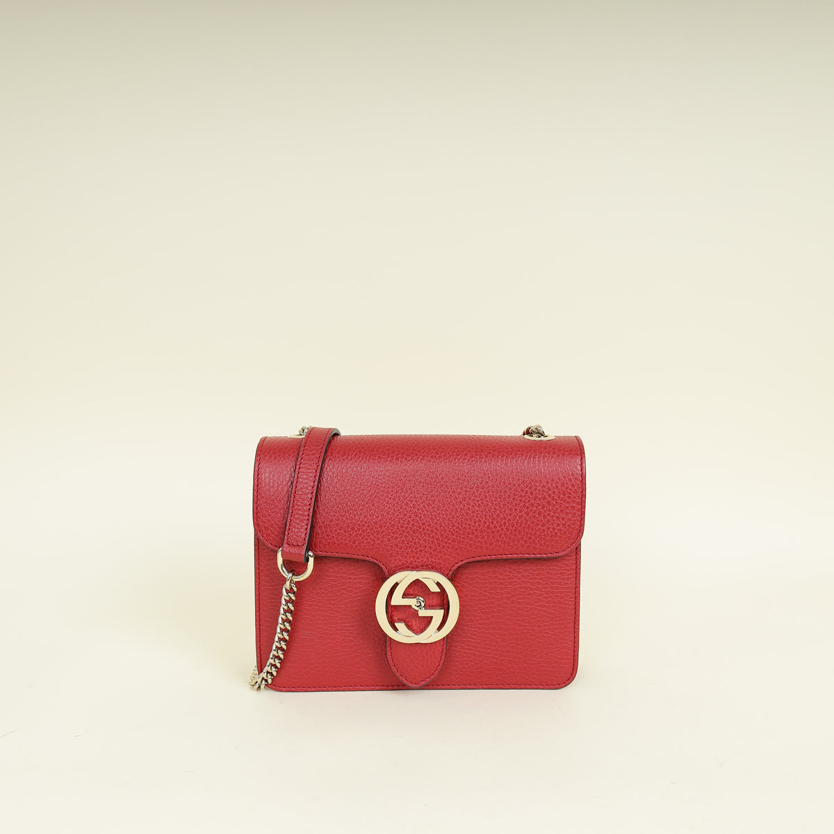 Gucci Red Interlocking G Small Shoulder Bag