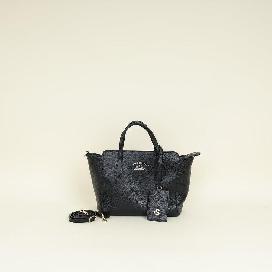 Gucci Black Swing Tote Mini Bag