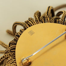 Gucci Gold Lionhead Fringed Brooch