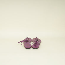 Gucci Violet GG Thong Ankle Strap Flat Sandals 39.5