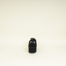 Gucci Black GG Horsebit Wedge Sandal 37