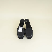 Gucci Black GG Horsebit Wedge Sandal 37