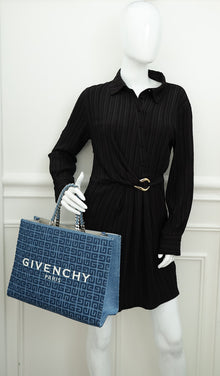 Givenchy Blue G Denim Tote Medium Bag