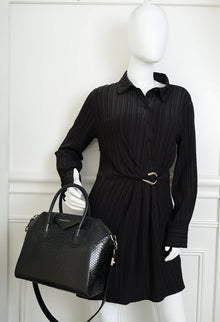 Givenchy Black Python Antigona Tote Small Bag