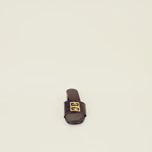Givenchy Metallic Violet 4G Embossed Mules 39