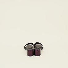 Givenchy Metallic Violet 4G Embossed Mules 39