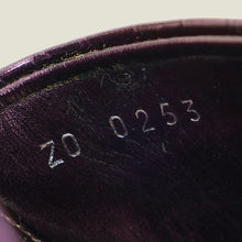 Givenchy Metallic Violet 4G Embossed Mules 39