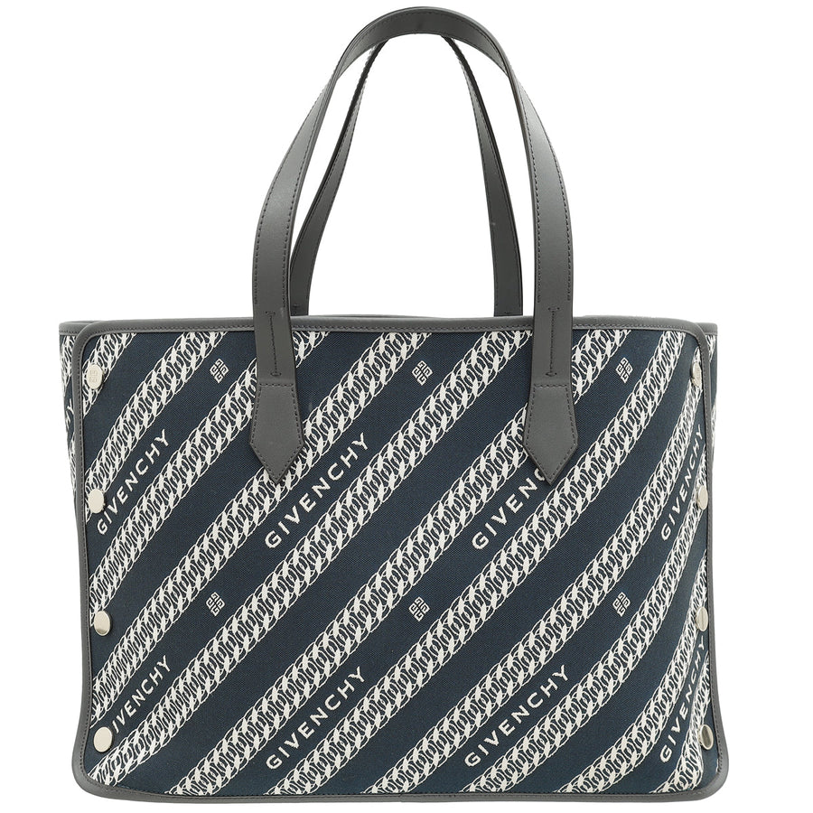 Givenchy Bicolor Jacquard Medium Bond Printed Tote Bag