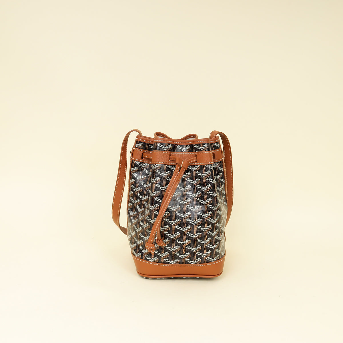 Goyard Bicolor Goyardine Petit Flot Bucket Bag