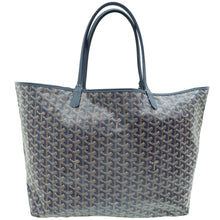 Goyard Navy Blue Goyardine Saint Louis GM Bag