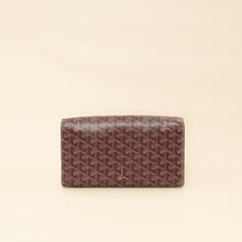 Goyard Burgundy Goyardine Monte Carlo PM Strap Clutch Bag