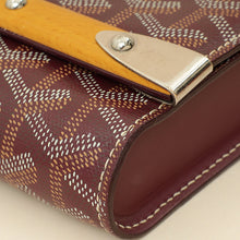 Goyard Burgundy Goyardine Monte Carlo PM Strap Clutch Bag