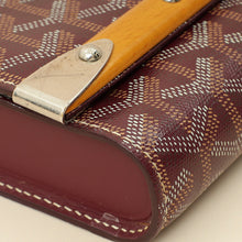 Goyard Burgundy Goyardine Monte Carlo PM Strap Clutch Bag