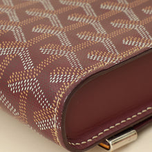 Goyard Burgundy Goyardine Monte Carlo PM Strap Clutch Bag
