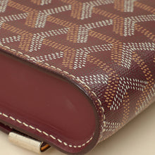 Goyard Burgundy Goyardine Monte Carlo PM Strap Clutch Bag