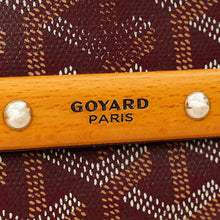 Goyard Burgundy Goyardine Monte Carlo PM Strap Clutch Bag