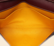Goyard Burgundy Goyardine Monte Carlo PM Strap Clutch Bag
