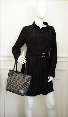 Goyard Black Goyardine Mini Anjou Reversible Bag