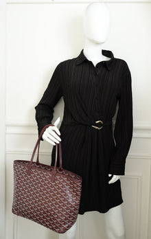 Goyard Burgundy Goyardine Artois PM Bag