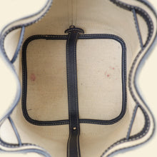 Goyard Navy Blue Goyardine Petit Flot Bucket Bag