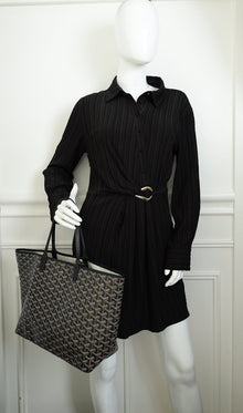 Goyard Black Goyardine Saint Louis PM Bag