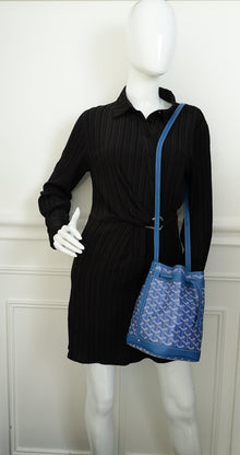 Goyard Blue Petit Flot Bucket PM Bag