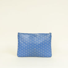 Goyard Blue Goyardine Sénat MM Pouch