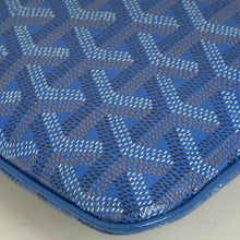 Goyard Blue Goyardine Sénat MM Pouch