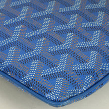 Goyard Blue Goyardine Sénat MM Pouch