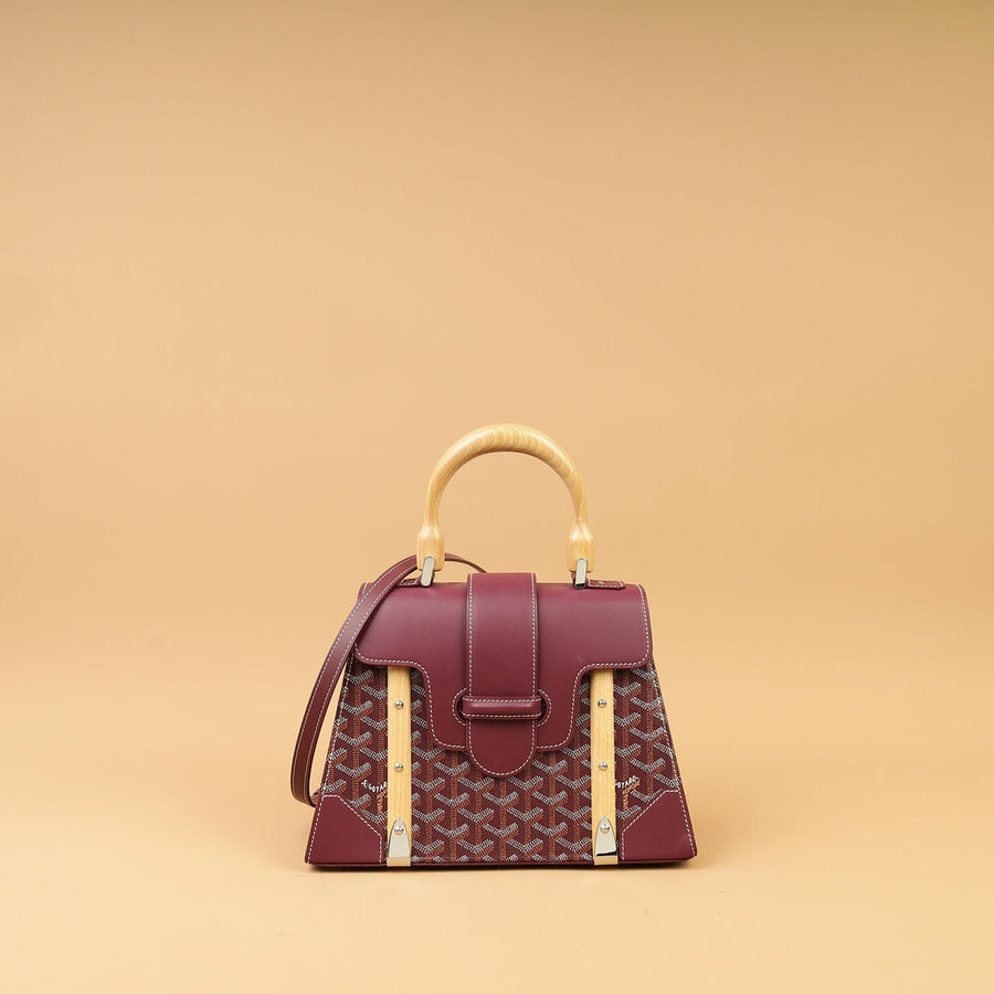 Goyard Bordeaux Goyardine Saigon PM Bag