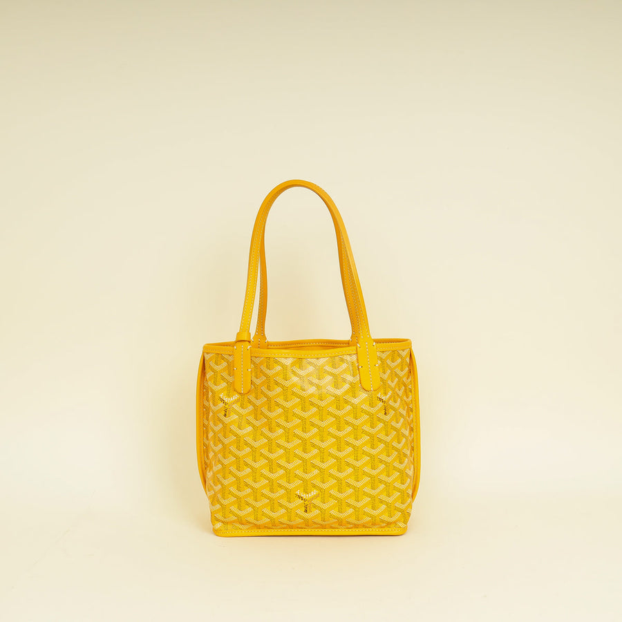 Goyard Yellow Reversible Anjou Mini Bag