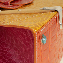 Goyard Multicolor Crocodile Structured Saigon GM Bag