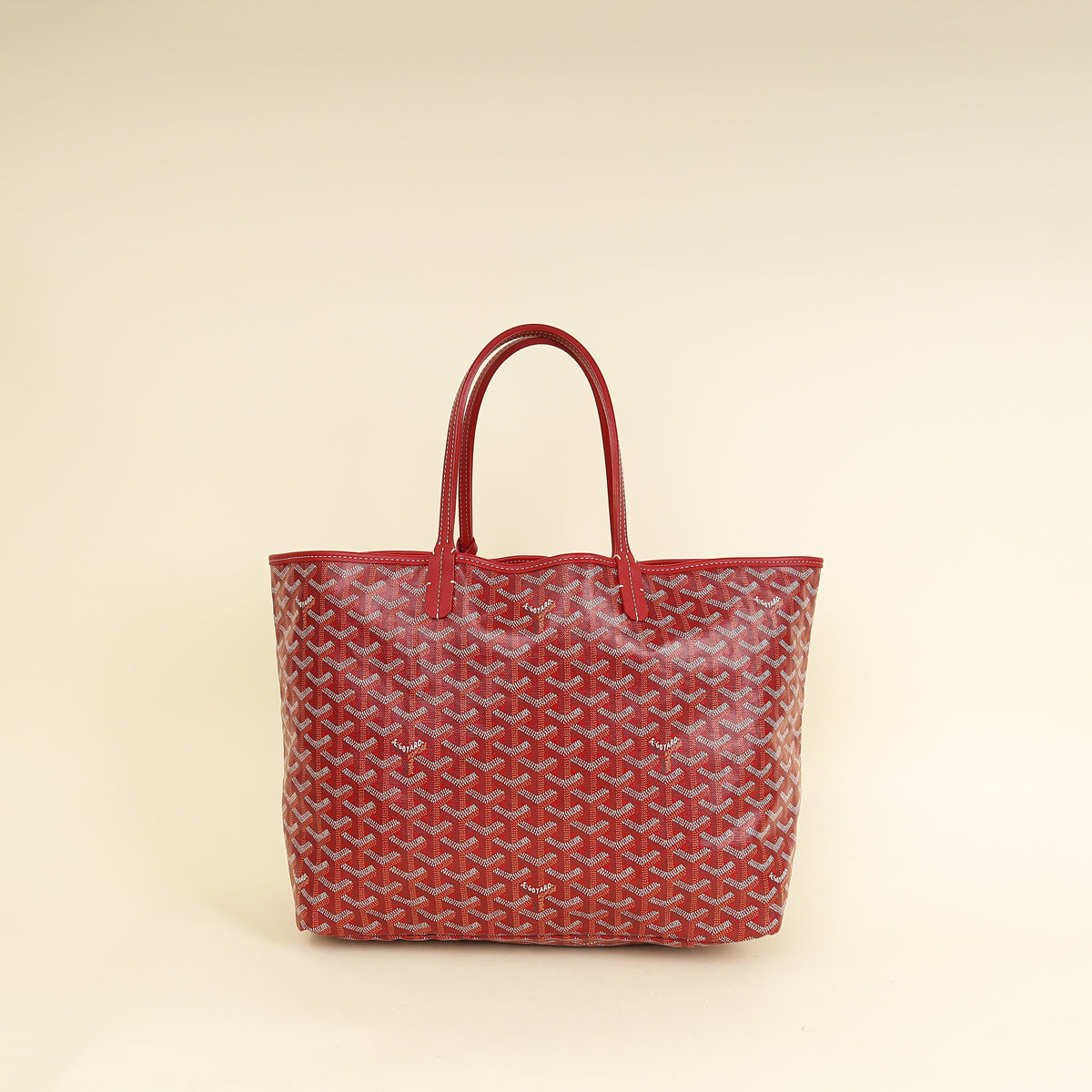 Goyard Red Goyardine Saint Louis PM Bag