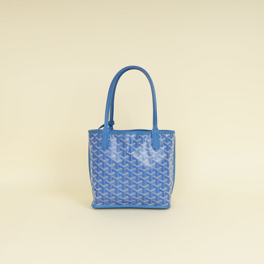 Goyard Blue Reversible Mini Anjou Bag