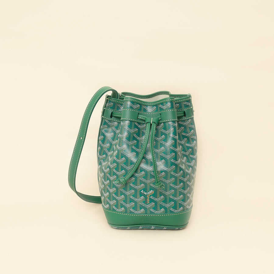 Goyard Green Goyardine Petit Flot Bucket PM Bag