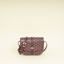 Goyard Burgundy Goyardine Belvedere PM Messenger Bag