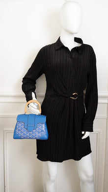 Goyard Blue Souple Mini Saigon Bag