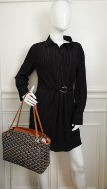 Goyard Bicolor Goyardine Rouette Souple Tote Bag